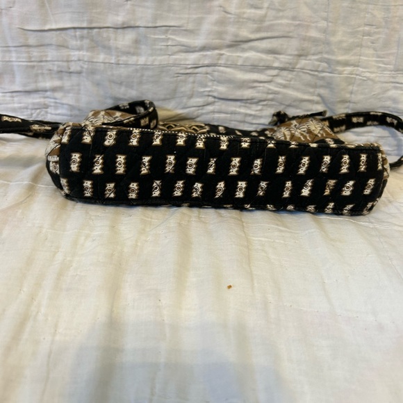 Vera Bradley Black And Brown Safari Small Shoulder Bag - Picture 3 of 4